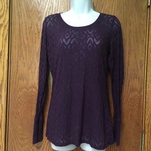 Maurice’s Purple Burnout Top